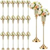 10 Pcs 26.7" Tall Gold Flower Vase for Wedding Centerpiece Decorative Tabletop Metal Trumpet Floral Stand for Christmas 1