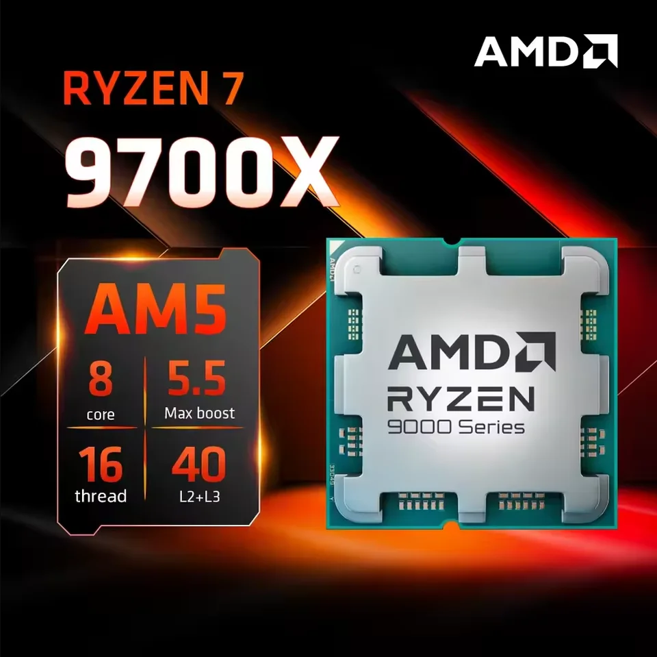 AMD Ryzen 7 9700X processor 5,5GHz 8-core 16-thread 40MB 4NM TDP