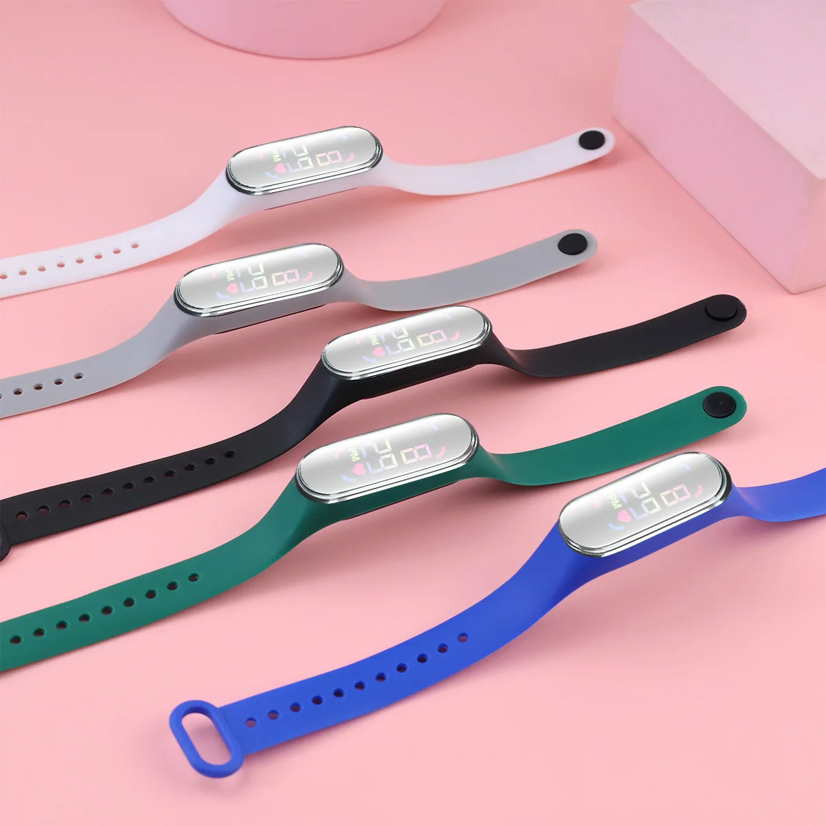 2025 Fashion Children Watches Sports Luminous Bracelet Women LED Watch for Girls Waterproof Digital Ladies Clock Kids Gift 5