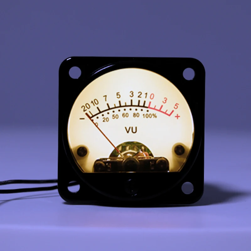 

1Pcs 35mm VU Meter Stereo Amplifier Board Level Indicator Adjustable Warm Backlight With Driver High Precision
