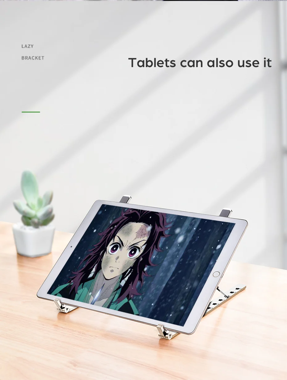 Generic Portable Laptop Stand Aluminium Foldable For Macbook Pro