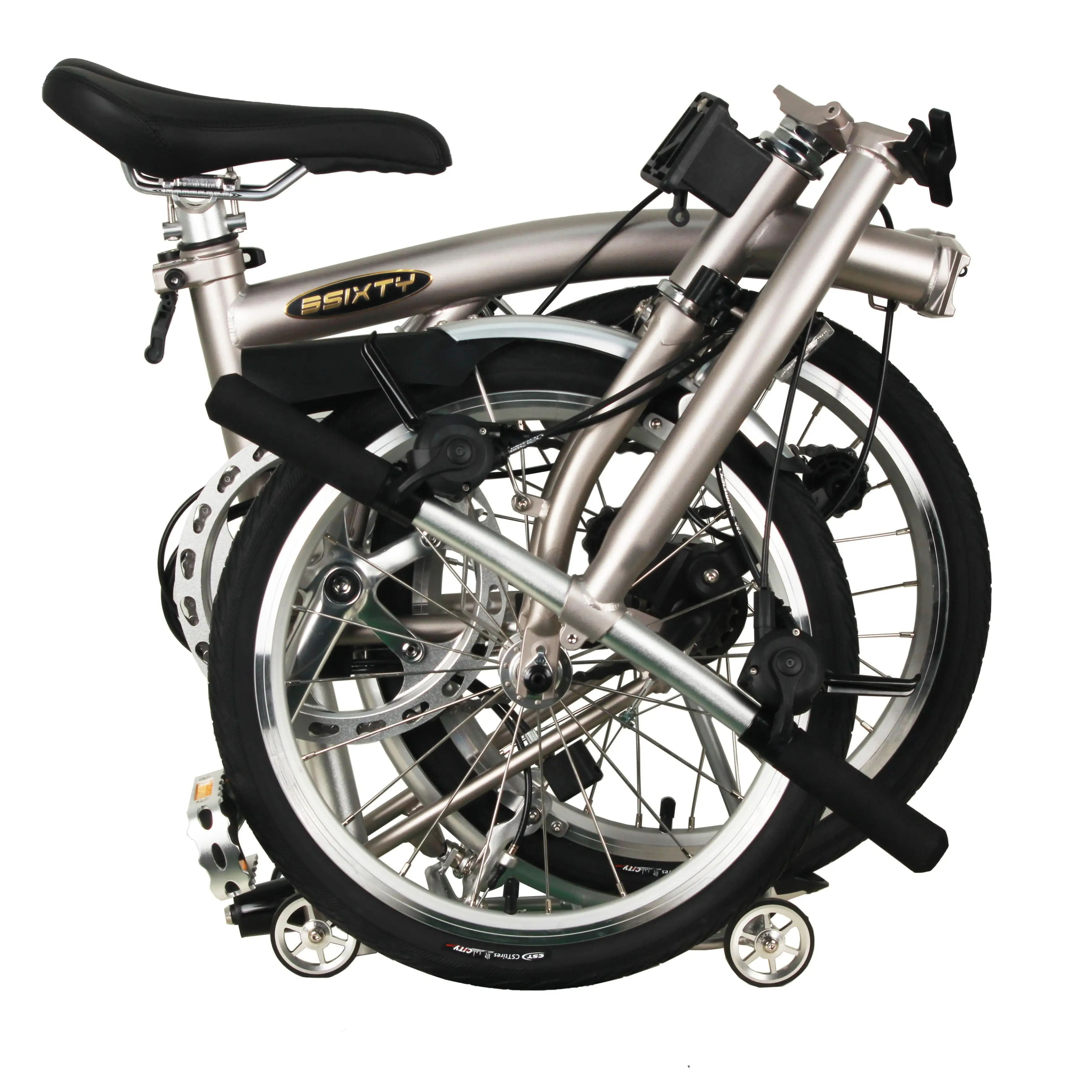 3Sixty 16インチ折りたたみ自転車 クロムモリブデン鋼フレーム