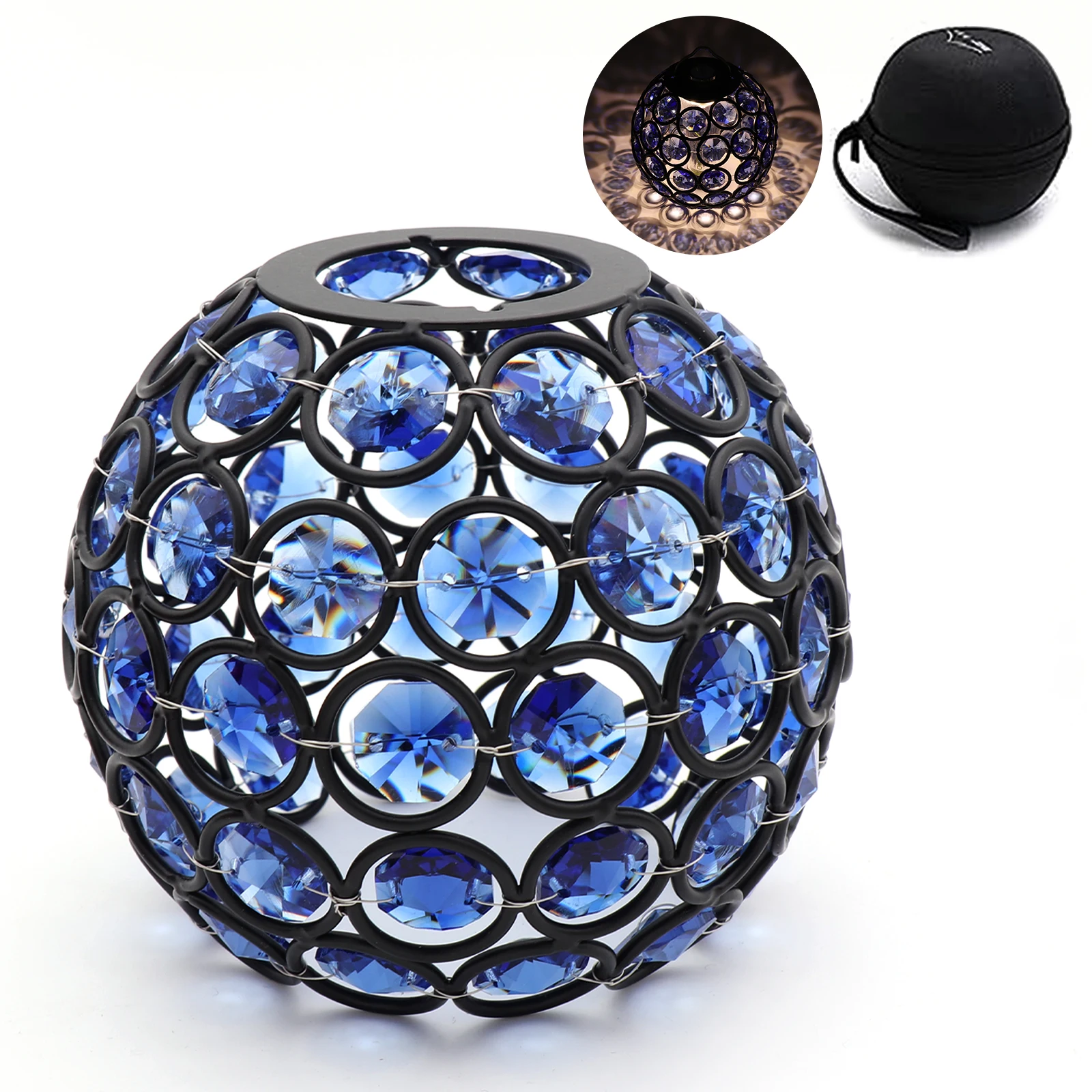 ゴールゼロ、クリスタルランプシェード、グランピングキャンプ