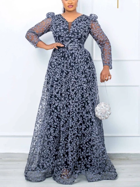 Vintage Women Printed Fluffy Dress See 