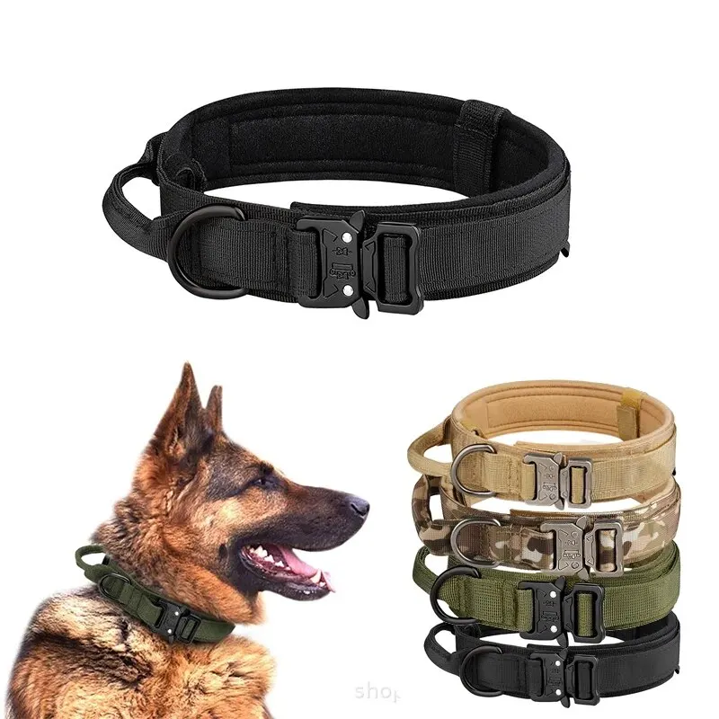 Dog Collar Pet Collar Tactical Dog Collar for Medium and Large Dogs