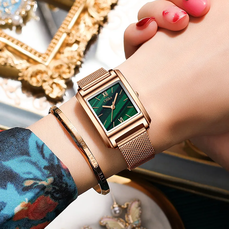 OLIKA Women Bracelet Watches Top Brand Fashion Ladies Quartz Watch Steel Waterproof Female Wristwatch Relogio Feminino Relojes