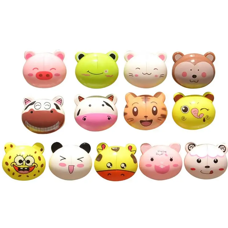 

Household Bathroom Portable Children Cartoon Animal Toothbrush Holder Wallmounted Suction Cup Toothbrush Holder Style Random