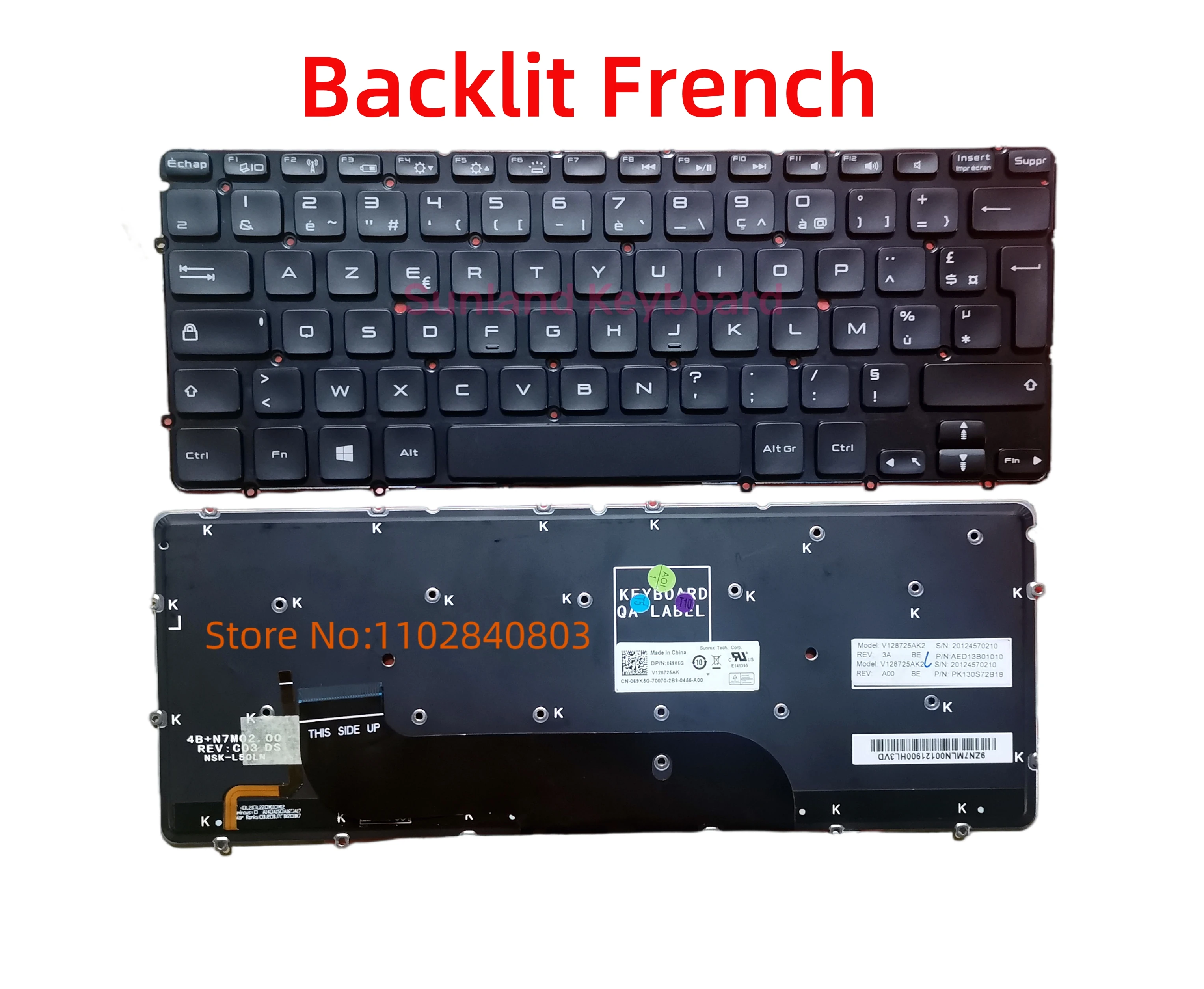 NEW French FR German GR Nordic Turkey Japanese JP Spain SP UK For DELL XPS 13 9333 L321X L322X CN-0KJX72 Keyboard Backlit