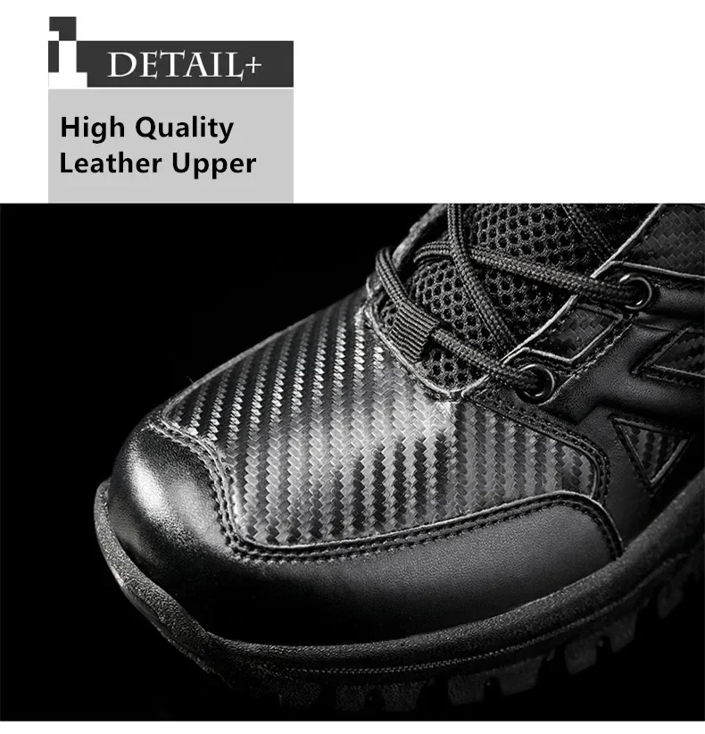 Hohe Qualität Männer Marke High-Top Leder Stiefel Atmungsaktive Desert Combat männer Stiefel Outdoor Schuhe Nicht-slip wandern Stiefeletten – Detail 5