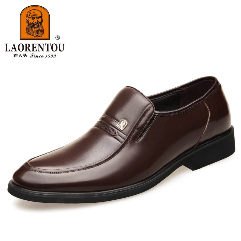 أحذية من الجلد الطبيعي للرجال ، قابلة للتنفس وقابل...