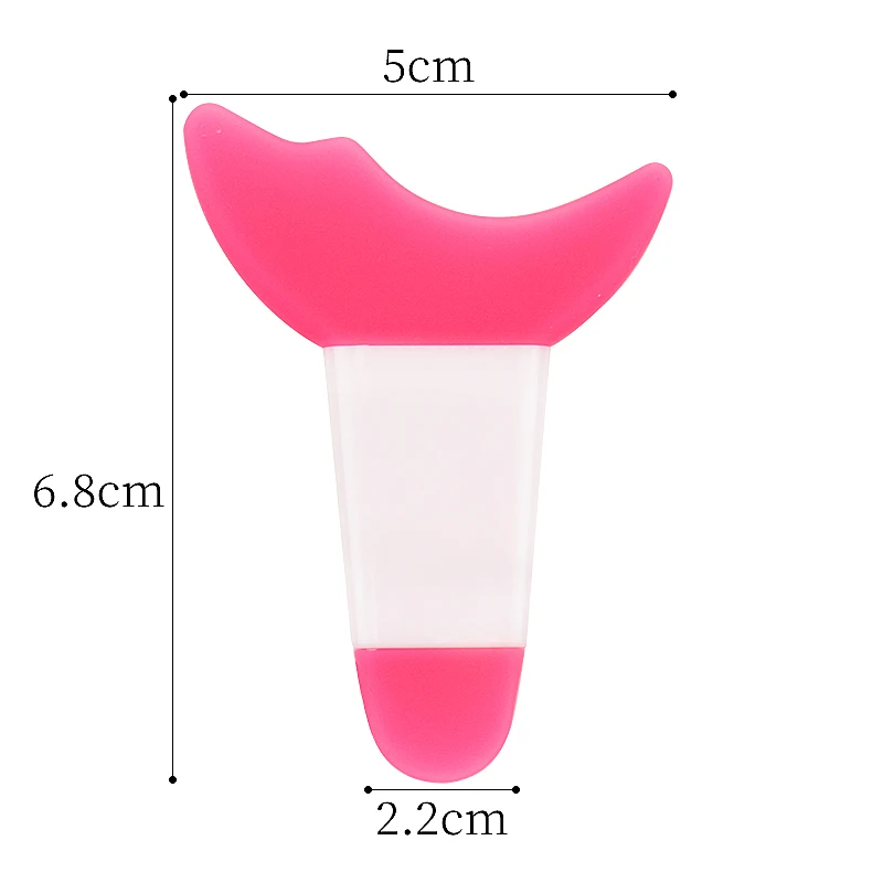 Description Picture 3 of item1pcs Eye Makeup Aid Professional Eyeliner Template Mascara Baffle Silicone Stencil Eyebrow Eyeliner Shaper Assistant Beauty Tool
