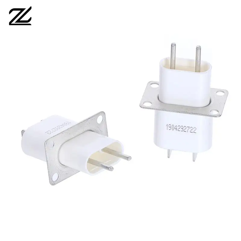 2pcs Electronic Microwave Oven Magnetron W/ Through-core Capacitor Pin Sockets Converter Home Microwave Magnetron Sockets Pins conversion plug plug conversion socket