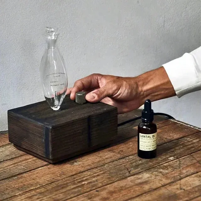 20ml Waterless Essential Oil Pure Diffuser Nebulizer Aromatherapy Diffuser Electric Wood Glass Aroma Oil Diffusers 2
