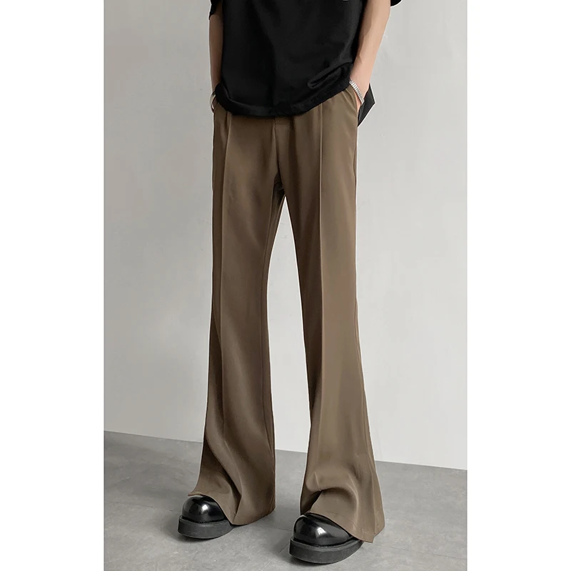 Suit Pants Men Fashion Social Mens Dress Pants Korean Loose Casual Flared Mens Office Formal Trousers M-2XL suit pants men pants business pants