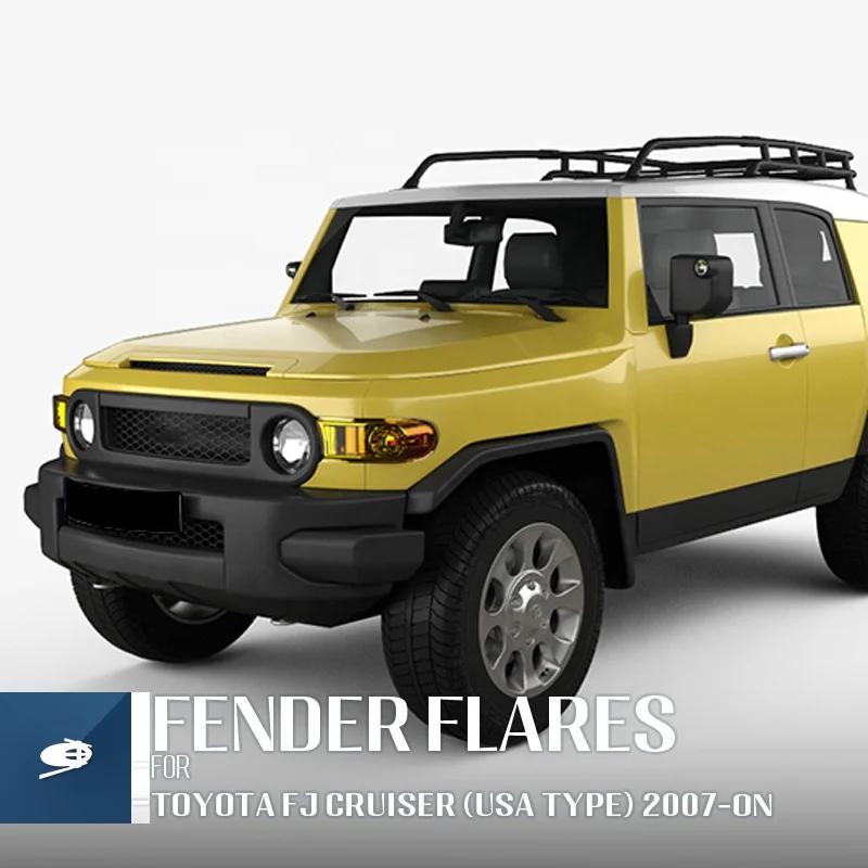 ABS Auto 4x4 Body Part Wheel Arch Pocket Style Fender Flare For Fj Cruiser Usa Type 2007- Guard Deflector custom