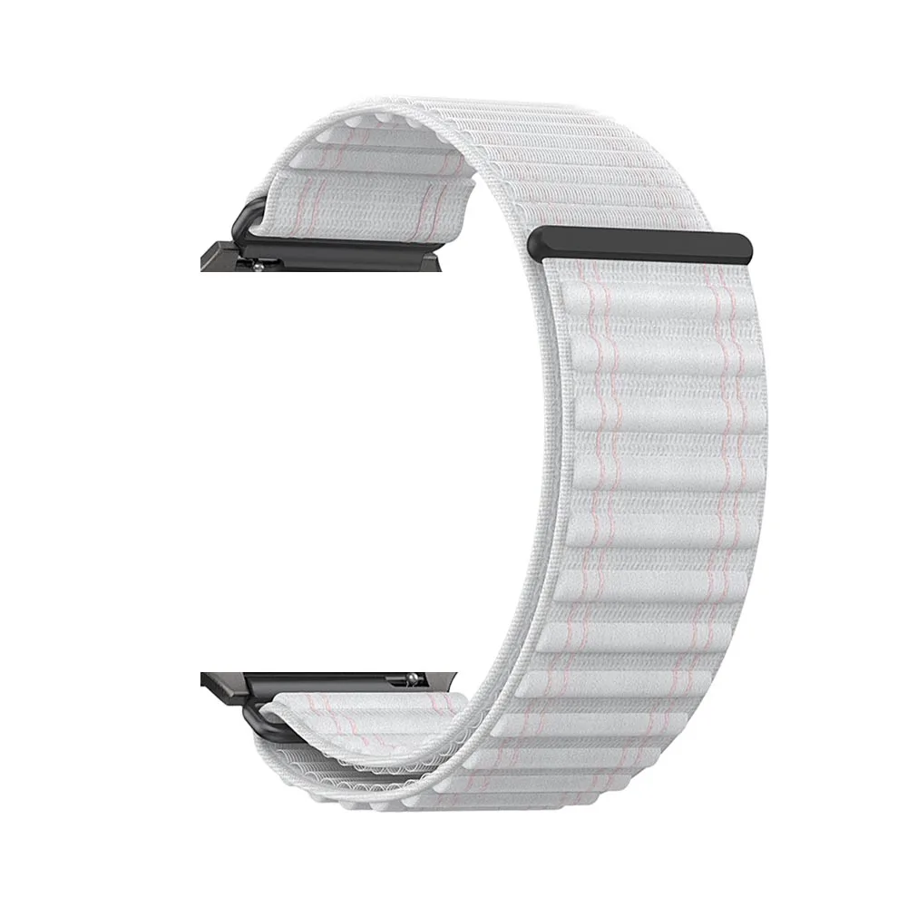 Breathable Soft Nylon Wristband with Metal Connector - Adjustable Sport Strap