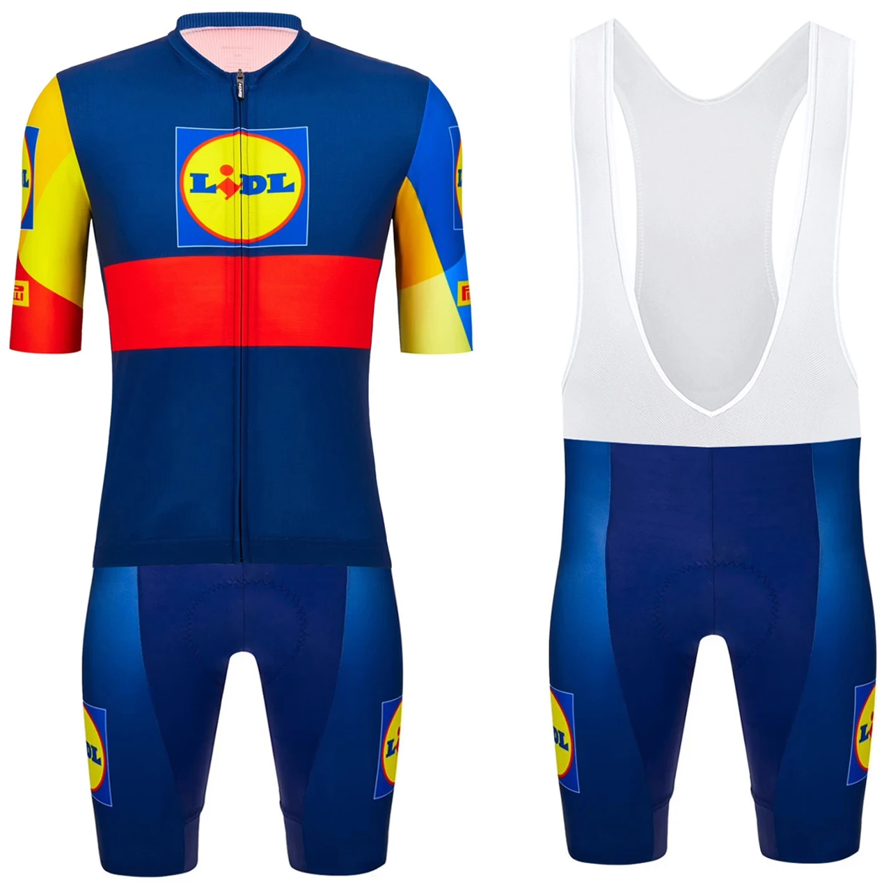 New 2024 Lidl Cycling Jersey Euskaltel Bike Jersey Maillot Shorts Set Uomo Donna Ropa Ciclismo Quick Dry Bicicletta Tshirt Abbigliamento