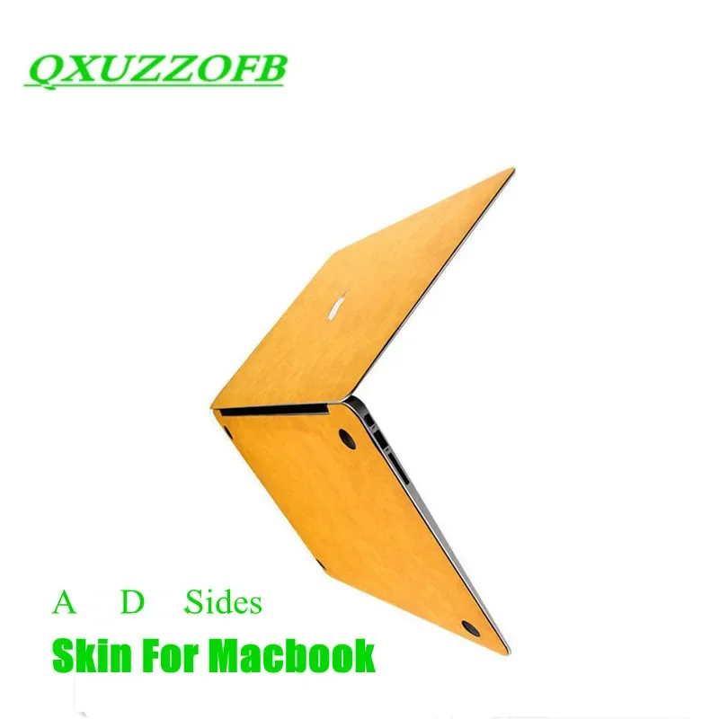 Vinyl Film Sticker PU Sticker Kits Support For Apple Macbook A2941 13 Air Pro 13.3 A2337 2338 13.6 14 15.6inch Laptop Skin Protector Front Back Set