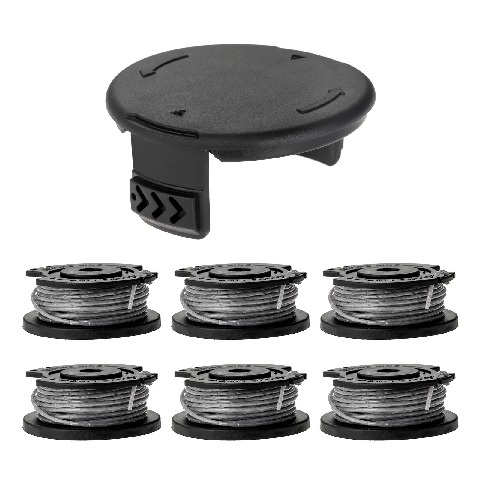 

6 шт. нейлоновый шнур крышки катушки f016f04557 подходит для Bosch F016800569/F016800385 Att2sl,art26sl,EGC 26,egc18-26, Easygrasscut 18-230