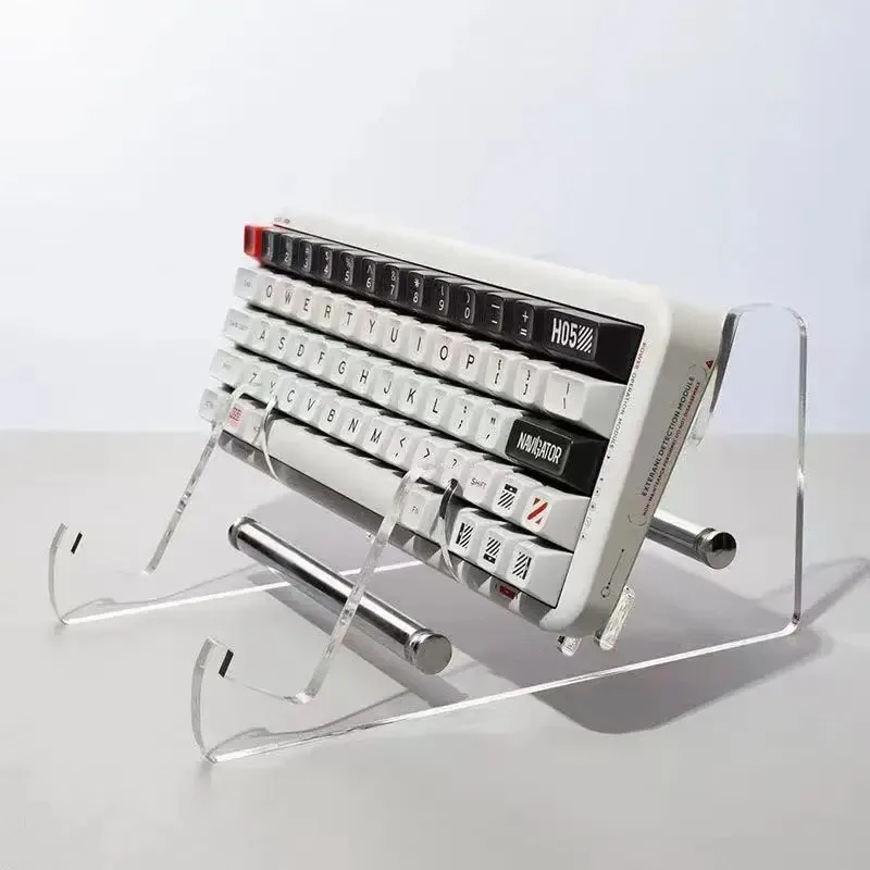 키보드 디스플레이 스탠드 컴퓨터용 투명 아크릴 키보드 스탠드 기계식 키보드 홀더 레이어 랙 키보드 트레이