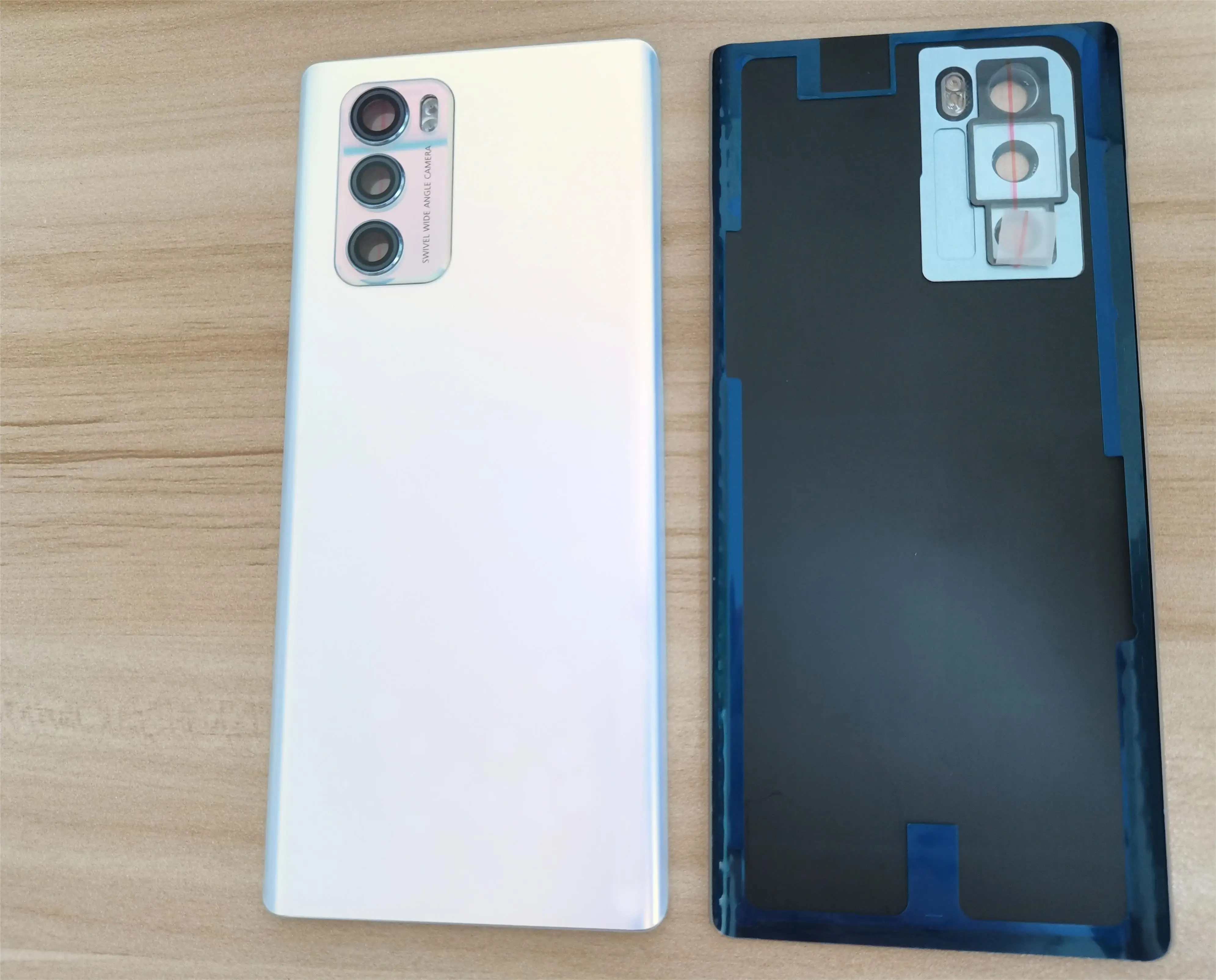 LM-F100V 유리 후면 배터리 커버, 후면 문짝 패널 하우징 케이스 교체, LG 윙 5G LMF100N