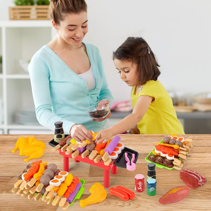 Children's Pretend Play Barbecue Kitchen Set - Cooking & Kitchenware Toy Kit