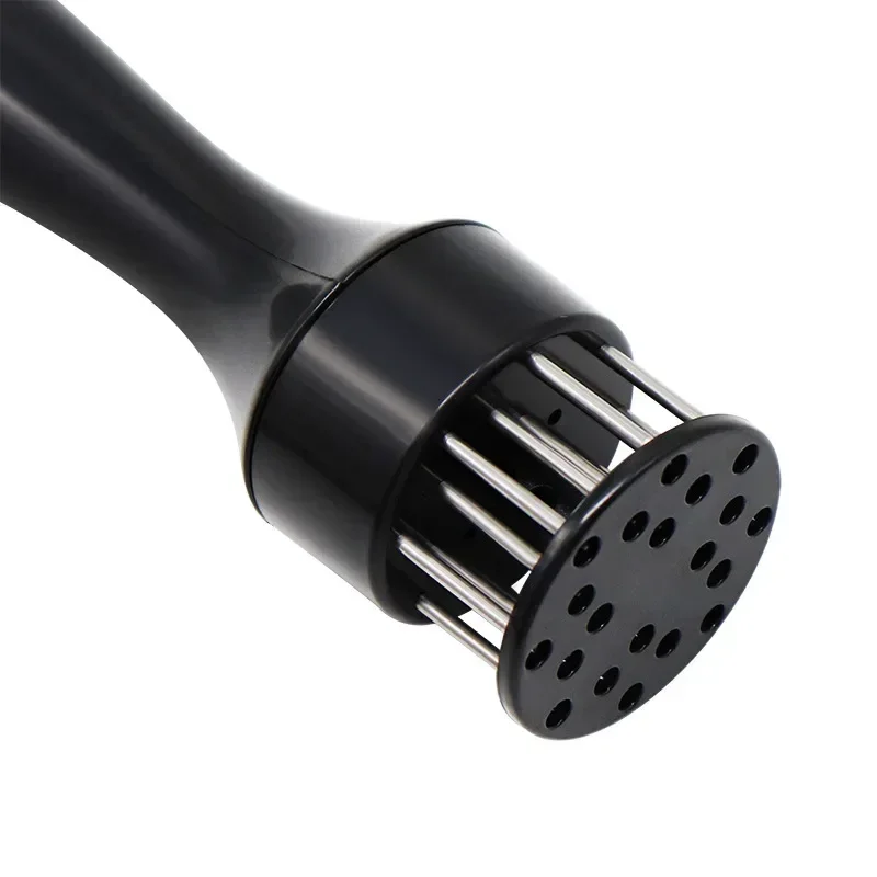 21-Pin Household Round Stainless Steel Steak Tender Meat Needle Pork Meat Tenderizer Rib Breaker Kitchen Cook Tools Hammer wood meat tenderizer