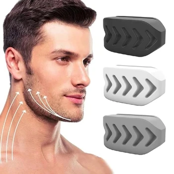 Esercitatore per linea di mascelle in silicone Jawline Palla da masticare Fitness Toner facciale Viso e collo Allenatore muscolare Mento Guancia Esercizio Jawliner 1