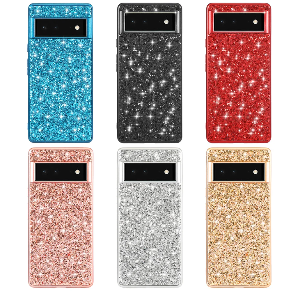 Luxury Bling Glitter Plating Colorful Shiny Shockproof Phone Case