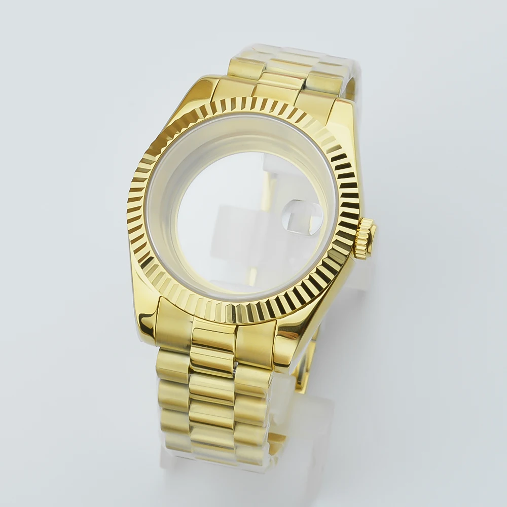 Gold Case with Presidential Bracelet and Sapphire Glass Crystal – 36mm/40mm