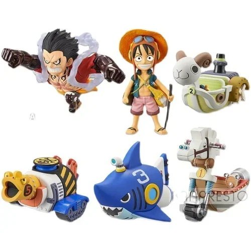 Figura de anime original de Bandai One Piece, figura de acción WCF Monkey D. Luffy, juguetes, modelos de muñecas, regalos de Navidad para niños