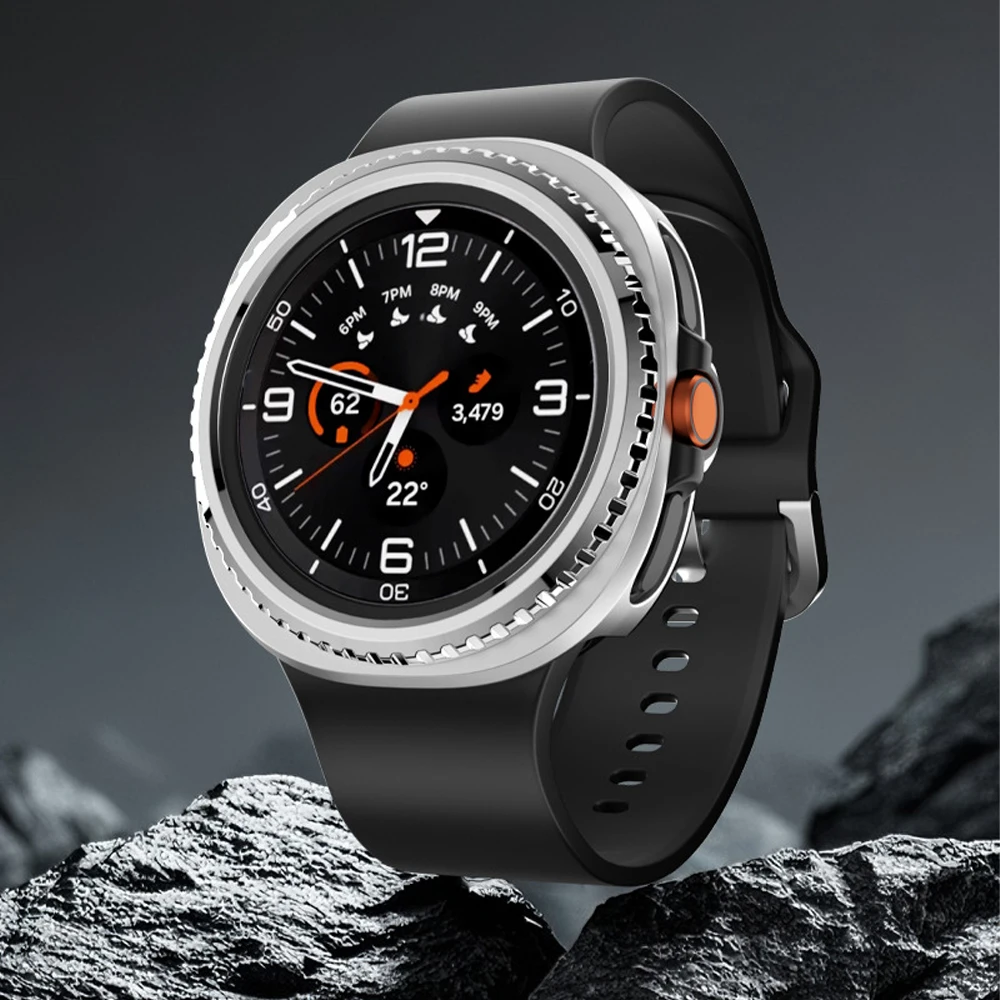 Bezel Ring and Protective Cover for Galaxy Watch 8 Classic, 46mm - Hard PC Bumper Shell