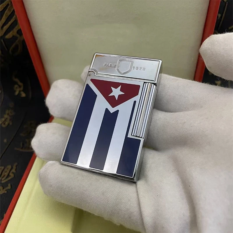 

New vintage Lighter Bright Sound brass shell windproof gas lighter for cigarette men's gift