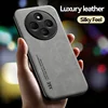 Retro Magnetic Suede Leather Case For Xiaomi Poco C75 PocoC75 Shockproof Matte Silicone Soft Case Cover 2