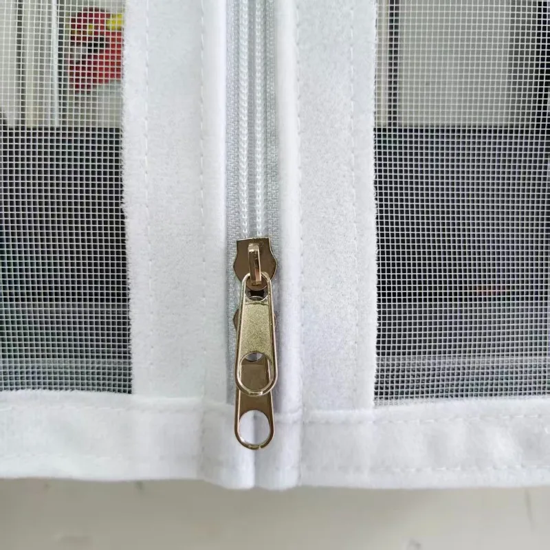 자가 접착식 통기성 모기장 방충망, 실내외 가정용 창문 보호, 간편 DIY 설치, 흰색 창문 스크린