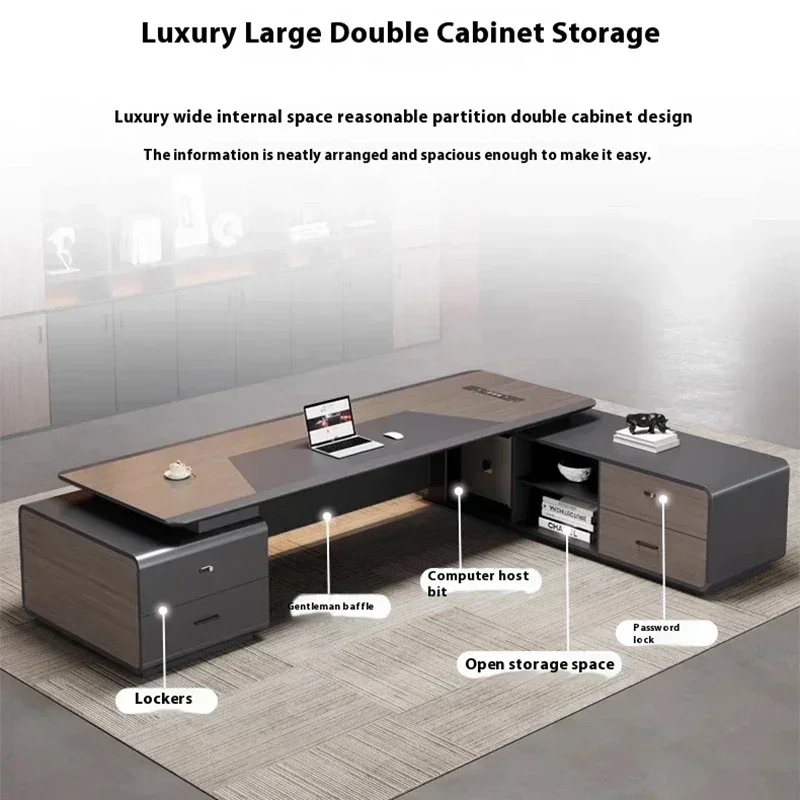 Executive Pro Standing Desk Smart Charging Organizer Ergonomic Motion Control Office Solution Secretária Executiva Furniture