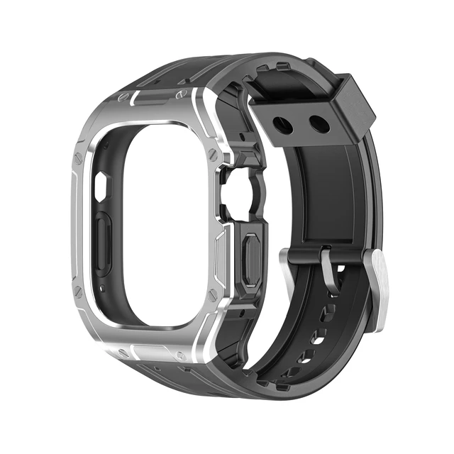  Band with Case Compatible for Apple Watch Ultra 49mm iWatch  Ultra Strap, Men Women Sport Strap with Bumper Rugged Shockproof Protective  Case Black : Cell Phones & Accessories