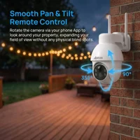 ANRAN 5MP caméra solaire de sécurité à domicile caméra de Surveillance Wifi couleur Vision nocturne détection humaine extérieure sans fil Audio bidirectionnel 4