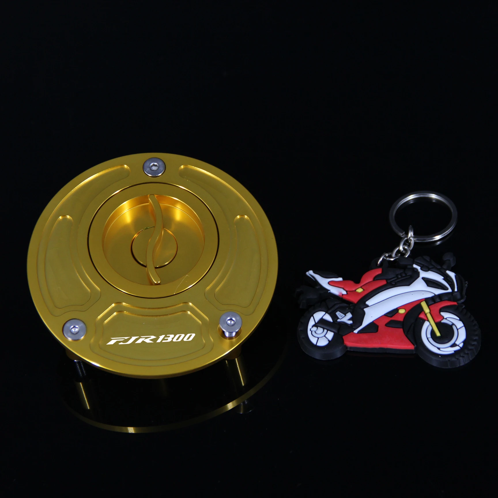 

With Logo Keyless Motorcycle Gas Cap Fuel Tank Cap Cover For Yamaha FJR 1300 FJR1300 2003