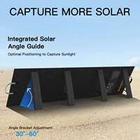 MHPOWOS 220W 40V panneau solaire Portable étanche pliable panneau solaire puissance de secours chargeur solaire pour centrale électrique RV Camping 7