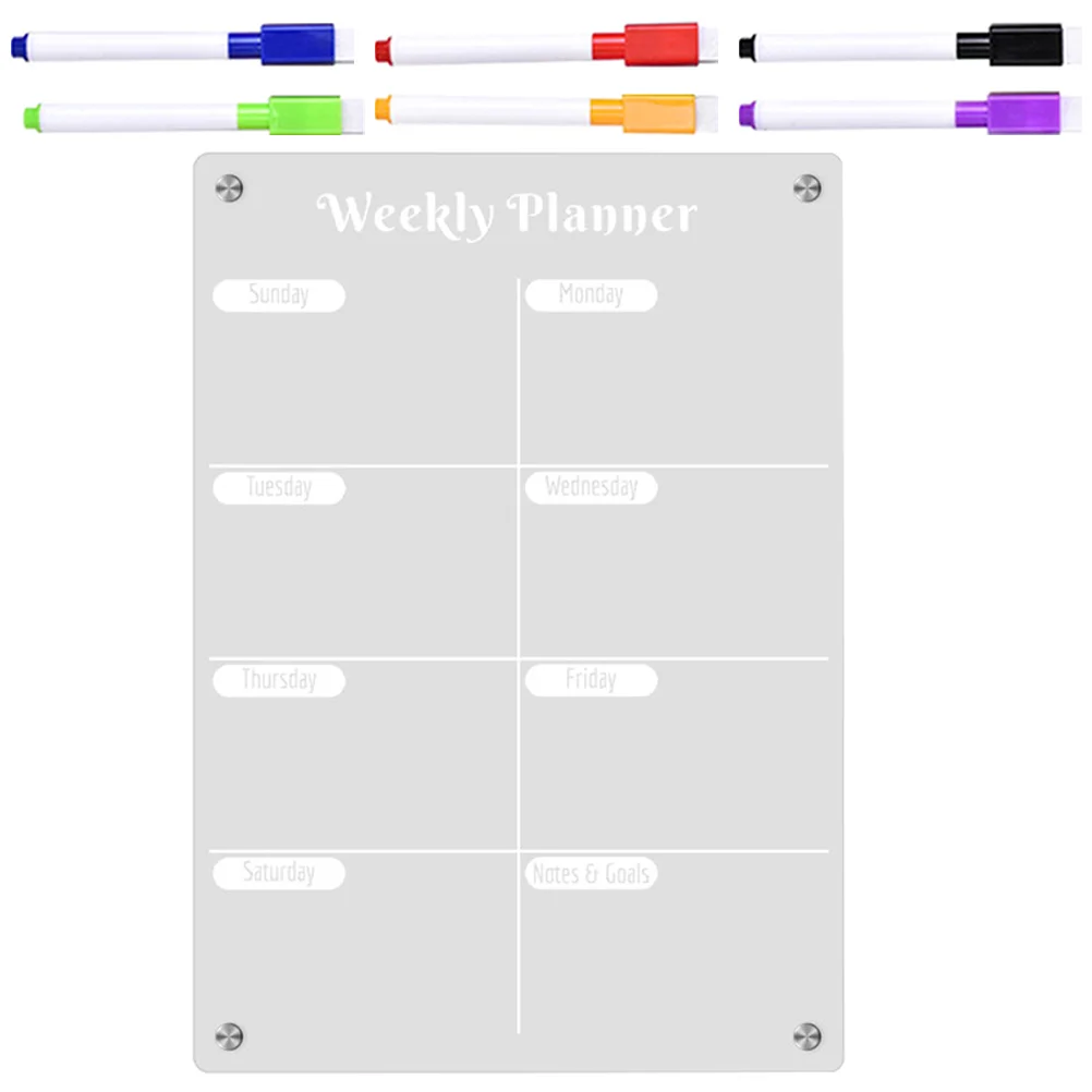 

Magnetic Fridge Planner Magnetic Fridge Board Daily Schedule Board Magnetic Message Board Writing Board Daily Schedule Fridge