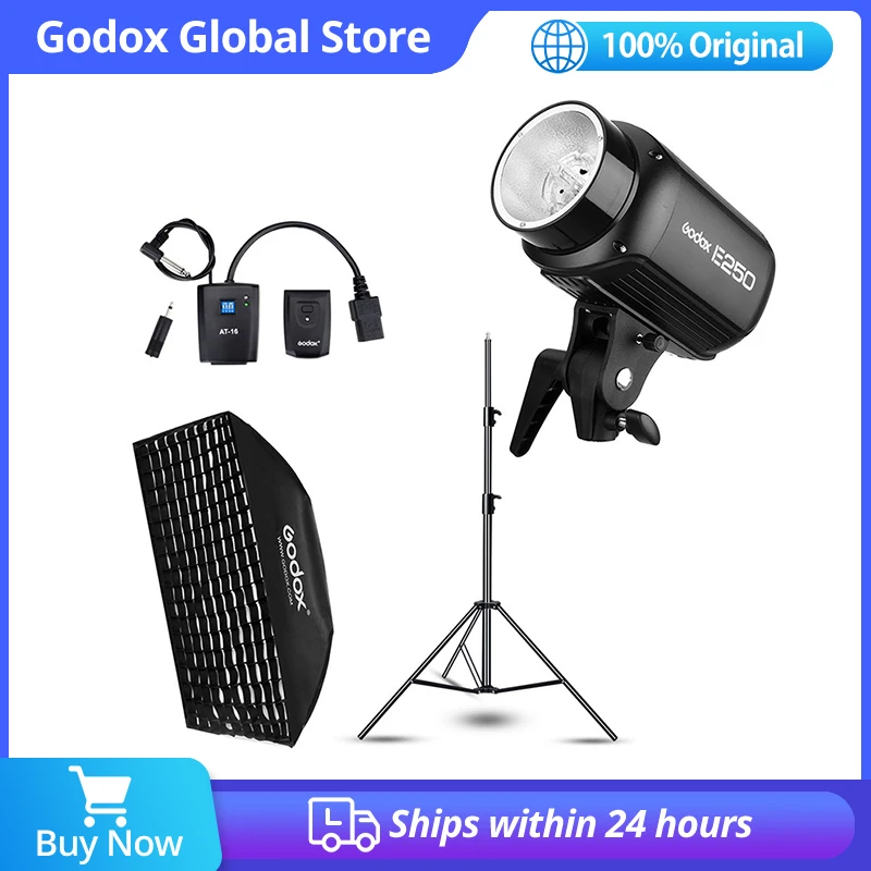 Godox E250 250Ws Photography Studio Flash Strobe Light + 50 x 70cm Gird