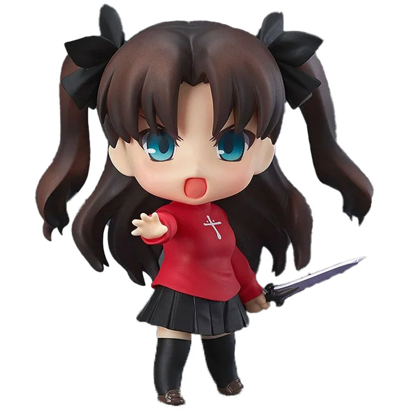 

100% Original Good Smile Nendoroid GSC 409 Tohsaka Rin Fate/stay Night Anime Figure Model Collecile Action Toys Gifts