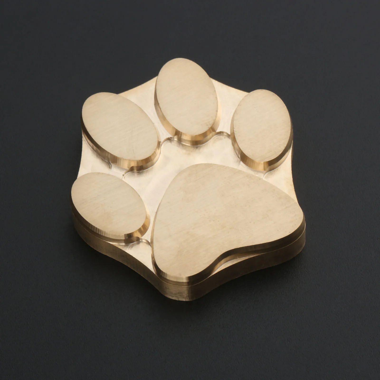 Leather Craft Stamps Carving Printing Tools 1pc Cute Paw Shape Brass Stamp Mold Bear Claw Making Leather Seal Wood Stamp Craving Tool Branding Heat Embosser Tool 3/4cm