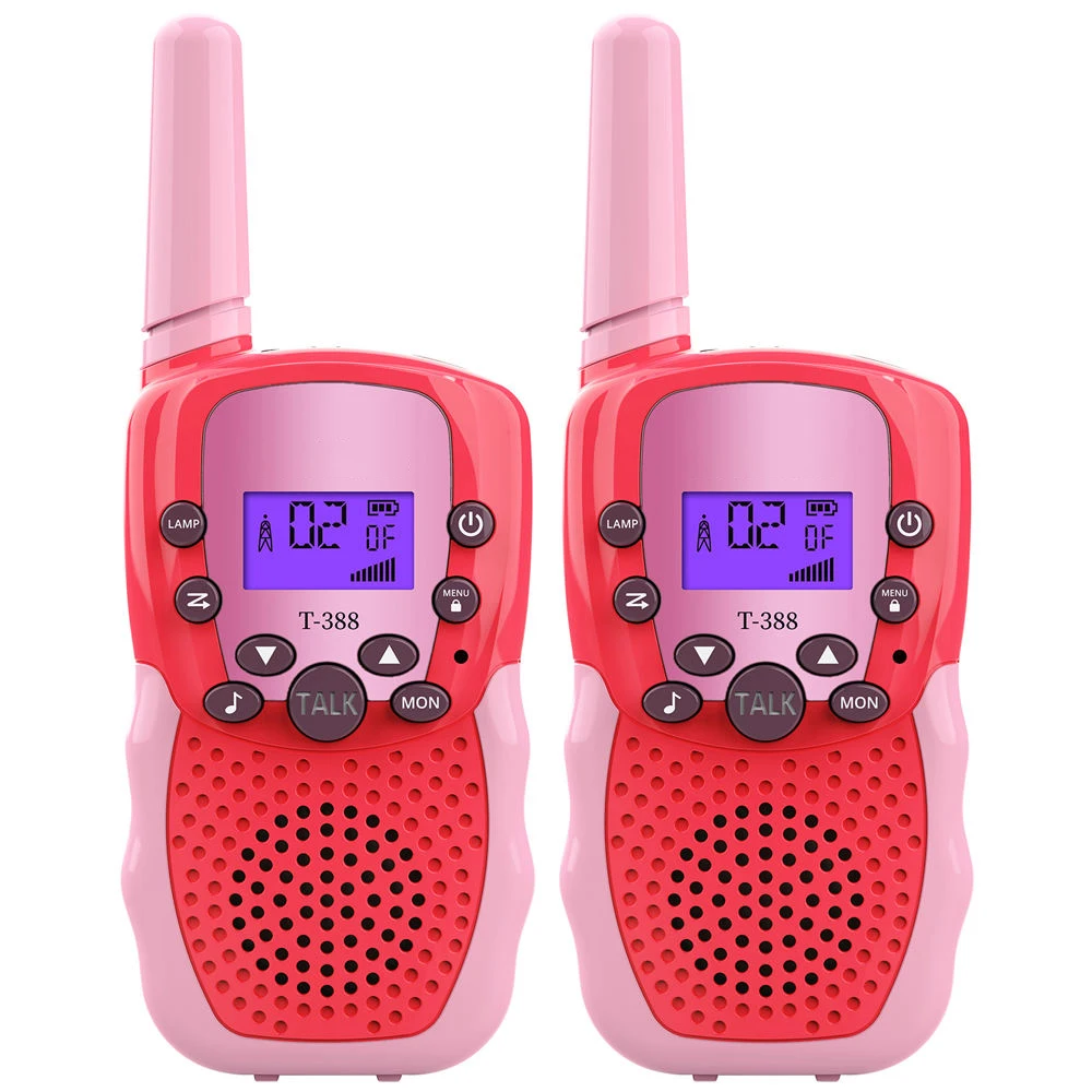 Kid's Walkie Talkie AA Battery Wireless Intercom Two Way Communication Handheld Transceiver 22 Channels LCD Flashlight for Gift - 4