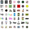 50pcs Fashion Trendy Mobile Phone Refrigerator DIY Waterproof Sticker 4