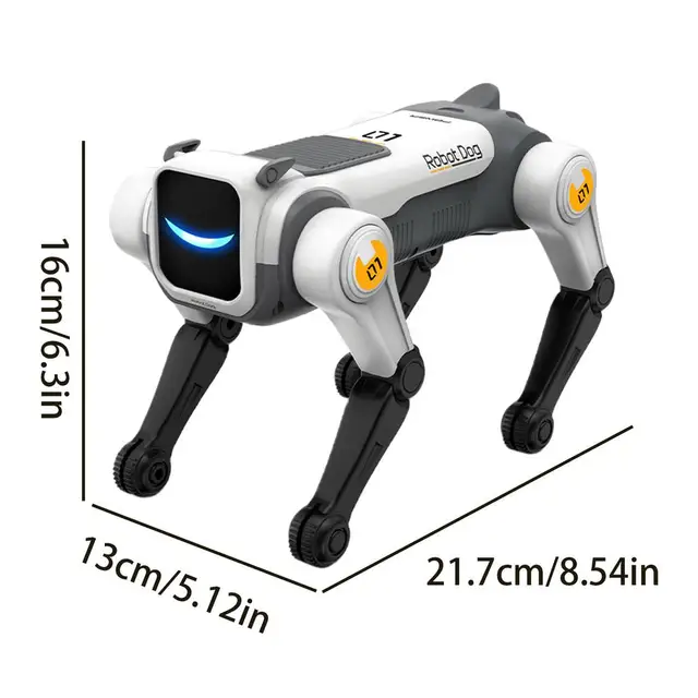 AI Dog Robot USB Rechargeable Voice Activated Smart Puppy Robot For Kids Aged 6 Learning Education Entertainment Education 7