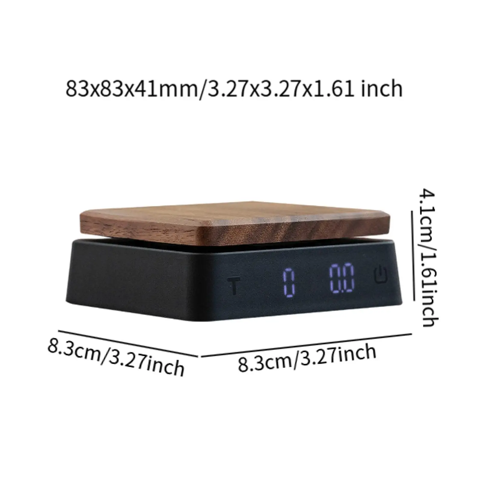 Coffee Scale with Timer High Precision Compact Kitchen Scale Small Food Scale Handheld Coffee Scale for Home Kitchen Coffee