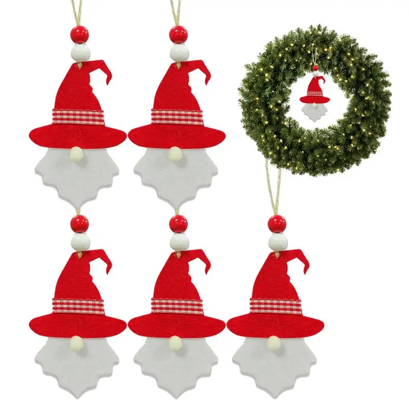 

Украшения для новогодней елки Санта-Клаус, подвесное украшение для елки, 5 шт.