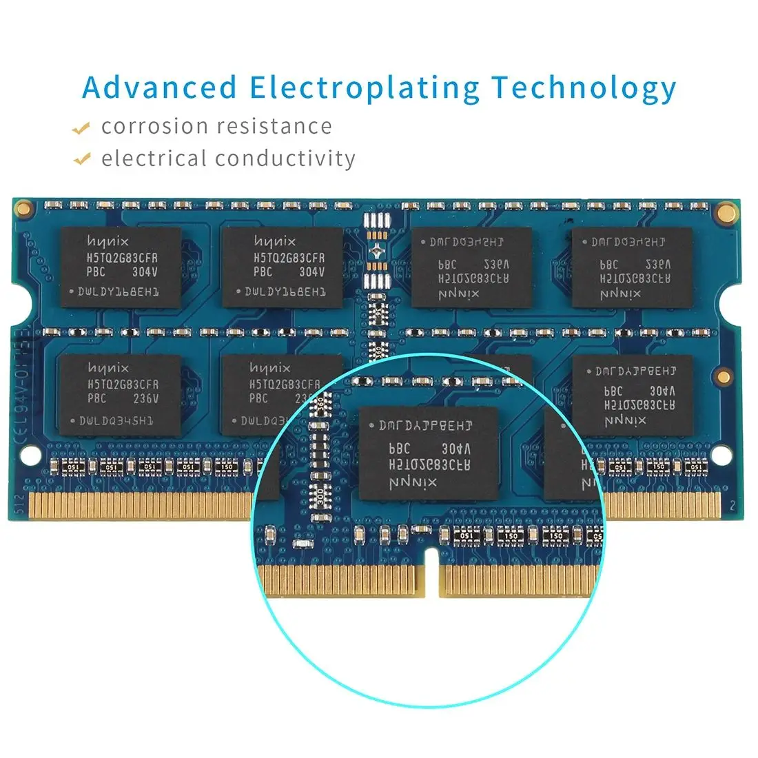 Tecmiyo-memória do Portátil Ddr3 Ddr3l 4gb 8gb 1600mhz Sodimm 1.35v 1.5v Pc3 Pc3l12800s Pc3-10600s Pc38500s Não-ecc -1 Azul - Imagem 2